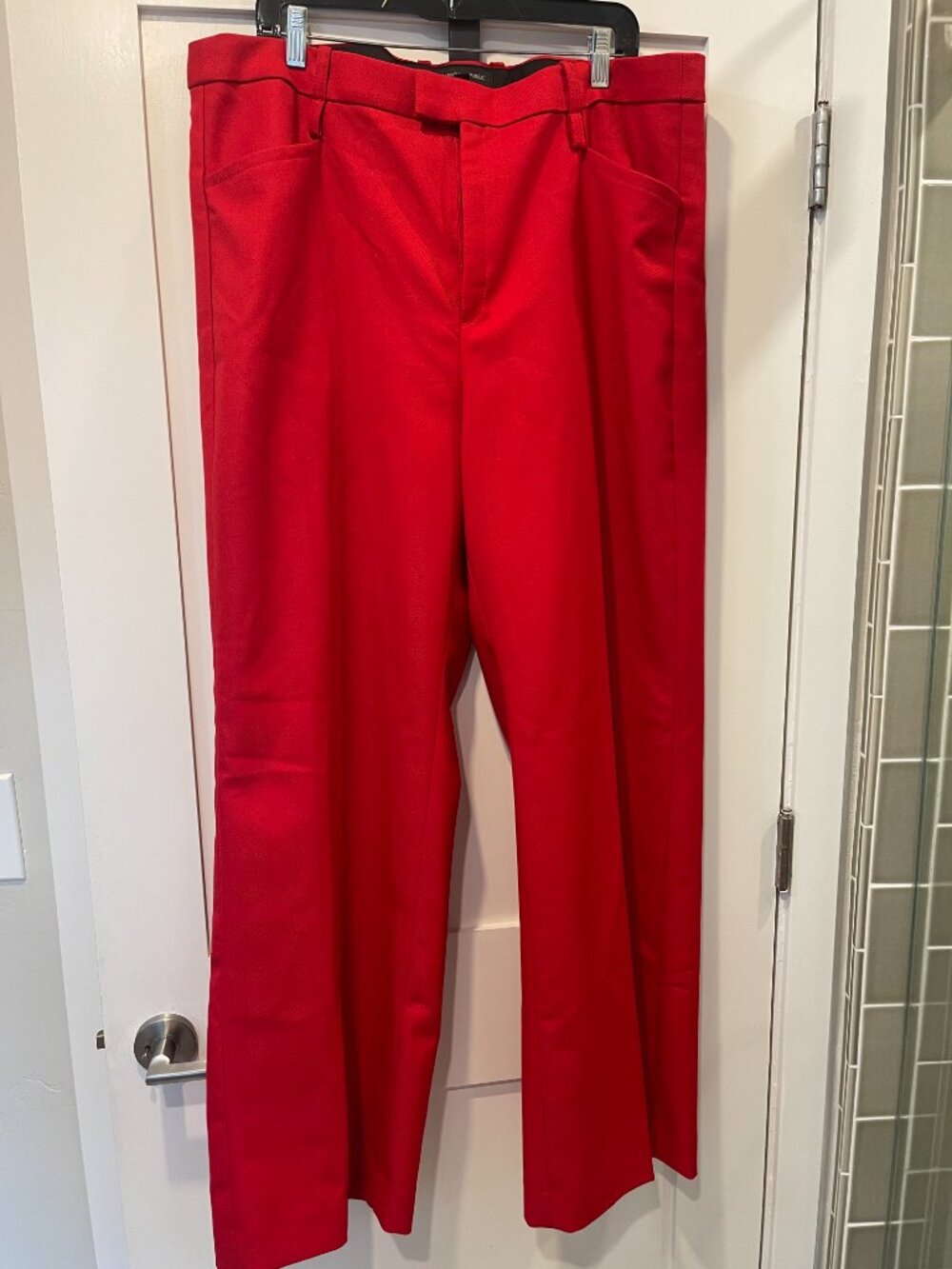 NEW Women's Banana Republic Red Wool Blend Pants Sz 18 $149